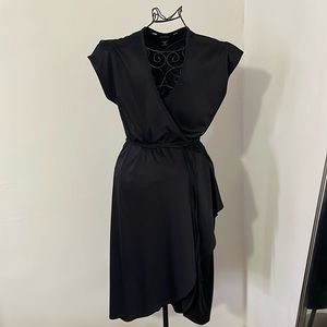 Black wrap dress. EXPRESS